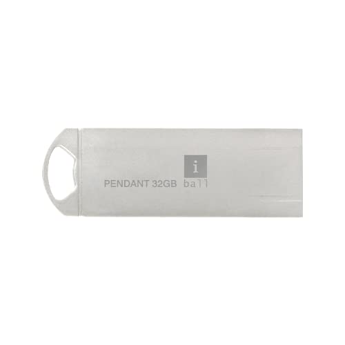Iball Pendant 32 Gb Usb 2.0 Flash Drive Os Compatibility With Windows And Mac (Silver)