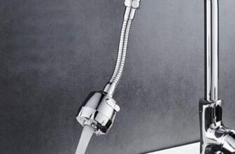 Rylan Sink Faucet Sprayer Attachment 360 Rotatable Kitchen Tap Head Replacement,Anti-Splash Faucet Nozzle Head With Hose And Universal Connector, 6.5 X 10 X 1 Inch, Silver