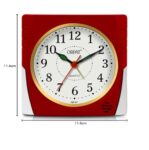 Orpat Ajanta Time Piece Beep Alarm Clock (Plastic_114X40X116Mm_Red)
