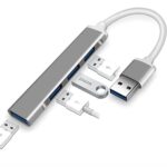Sounce 4-Port Usb 3.0 Hub For Pc – High-Speed Aluminum Usb Hub Compatible With Pc, Macbook, Mac Pro, Mac Mini, Imac, Surface Pro, And Xps. 4-Port High Speed Usb Hub With Aluminium Shell
