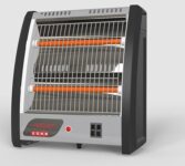 Usha 2 Rod 800 Watt Quartz Heater With Low Power Consumption And Tip Over Protection (4302N, Grey)