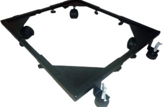 Metro Living Washing Machine, Air Cooler, Refrigerator, Water Cooler Metal Adjustable Front & Top Load Washing Machine Stand/Trolley With Wheels Material Iron(43 Cm X 43 Cm)