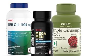 Gnc Men’S Energy, Immunity & Performance Trio | Multivitamin With 32 Premium Ingredients (30 Tablets), Fish Oil 1000 Mg (60 Softgels) & Triple Ginseng Root (60 Capsules)