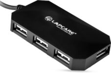 Lapcare Usb 2.0 4 Port Hub With 1.5 Mt Cable Lhb-018 Usb 2.0 4 Port Hub With 1.5 Mt Cable Usb Hub(Black)