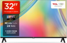 Tcl 80.04 Cm (32 Inch) Full Hd Led Smart Google Tv With Google Assistant(32S5400)