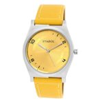 Amazon Brand – Symbol Women Faux Leather Spring-Summer’21 Analog Yellow Dial Watch-Az-Syw-Ss21A-07B, Band Color-Yellow