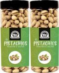 Wonderland Roasted And Salted Jumbo California Size Pistachio In Jar (Pack Of 2 )-1Kg Pistachios(2 X 0.5 Kg)