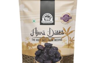 Wonderland Foods (Device) 200 Gram Ajwa Dates Box | Healthy & Nutritious Soft Khajoor | Khajur Rich In Iron, Fibre & Vitamins | Dry Fruits