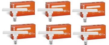 Halonix 10 Watts B22D Led Bulb Mini Tube Light |Color- Cool White | Base-B22 | Pack Of 6|