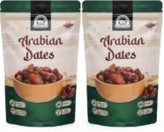 Wonderland Foods Premium Arabian Dates 1Kg | Soft And Chewy Texture Khajur | Khajoor Dates(2 X 0.5 Kg)