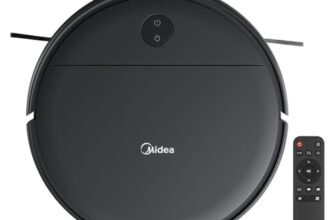 Midea I2A Robotic Vacuum Cleaner With Remote | Mopping & Floor Cleaning |1 Year Warranty | 1200Pa Strong Suction | Anti Fall Function | Bldc Motor | Anti-Collision Function & Auto Return Charge