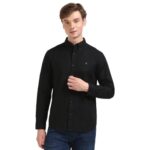 Calvin Klein Jeans Men’S Solid Regular Fit Shirt (40Em125002_Black