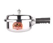 Marlex Regular Premium Aluminium Pressure Cooker With Lid – 2.5 Litres | Sturdy Aluminium Body With Safety Valve| Steel Whistle With Plug | Suitable For Gas Stove |Isi Certified |5 Years Warranty