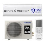 Samsung 1.5 Ton 5 Star Windfree Ai Inverter Smart Split Ac (Wifi, Energy Saving, Voice Control, Powerful Cooling, Copper, Digital Inverter, 4 Way Swing, Convertible, Bespoke Ai Ar60F19D1Zwnna)