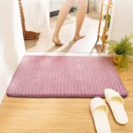 Status Velvet Bathroom Mat(Pink, Large)
