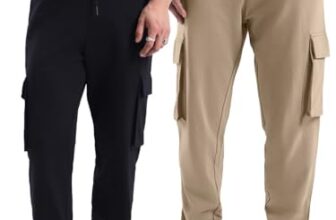 Bewakoof Air 1.0 Men’S Solid Oversized Fit Terry Cargo Joggers(Pack Of 2)_A4-552880-552891_Black & Brown_Xl