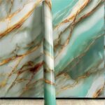 Wallpaper Golden Shade Walls Sticker Waterproof,Oil Proof & Heat Resistant Kitchen Wall Tiles Stickers Wall Paper For Home,Living Room,Bedroom,Bathroom,Hotel,Pan&Shop Caounter,Pvc (1, New Sky Gold)