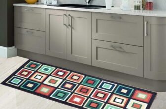 Status 3D Printed Vintage Persian Bedside Runner Carpet Rug Anti Skid Backing For Home/Kitchen/Living Area/Office Entrance (50 X 125 Cm) Pack Of 1 (Squares)