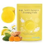 Kojic Acid & Turmeric Cleansing Pads With Vitamin B5, Vitamin C, Chamomile & Lemon For Foaming Exfoliation And Brightening Skin(Pack Of 1)