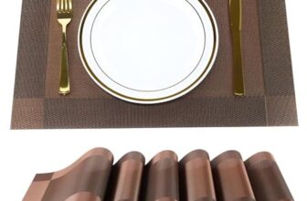 Heat-Resistant Pvc Placemats For Kitchen And Dining Table, Washable Stain-Resistant Anti-Skid Vinyl Dinner Mats – Durable Table Mats For Everyday Use(45X30Cm) (4)