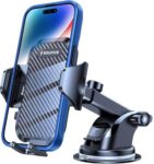 Sounce Car Phone Holder Mount, [Military-Grade Suction & Super Sturdy Base] Universal Phone Mount For Car Dashboard Windshield Air Vent Hands Free Car Phone Mount For All Smarphone Iphone Android