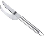 Ledholyt Fish Scales-Cleaning Brush Scraper Kitchen Tool,Stainless Steel 3 In 1 Fish Maw Knife,Heavy Duty Ergonomic Kitchen Scissor With Comfort Grip,Scaler Remover With Sawtooth Easily Remove.