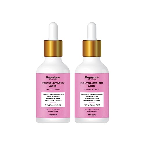 Rejusure Polyglutamic Acid Facial Serum Targets Dehydrated Skin & Helps Maintain Skin Moisture Levels – 30Ml (Pack Of 2)