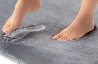 Bsb Home All Purpose Non Slip Anti-Skid – Memory Foam Door Mat, Kitchen Runner Super Absorbent – Quick Dry | Water Soak (16″ X 24″, Grey)