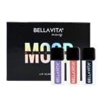 Bellavita Mini Lip Gloss Set Of 3 | 2Ml Each | Gift Set | Color Changing Based On Ph | Glossy Finish | Hydrating & Non-Sticky | Lip Gloss For Women | Gift Set For Women