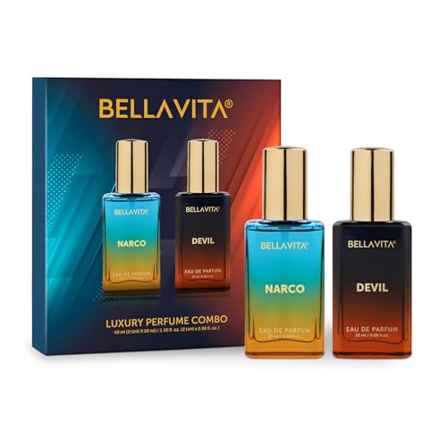 Bellavita Organic Deo Parfum Travel-Size Gift Set|4X50 Ml|Long Lasting Body Deodorant Spray  –  For Men & Women(200 Ml, Pack Of 4)