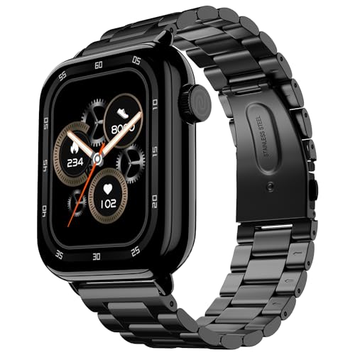 Noise Pulse 3 Max Smart Watch With Vibrant 2″ Display, Bt Calling, Sleek Metal Build, 7 Days Battery, 24 * 7 Heart Rate Monitoring & Sleep Tracking Health Suite (Elite Black)