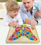 Popplop Abcd Matching Board Games Jigsaw Butterfly Of Pegs Puzzle Alphabet Learning Toy