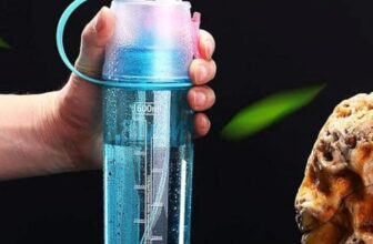 Jeni’S Kitchen Plastic 2-In-1 Drink & Mist Water Bottle – 600Ml Spray Water Bottle, Multicolour, Ideal For Hydration And Refreshing Mist On-The-Go, Perfect For Outdoor Activities