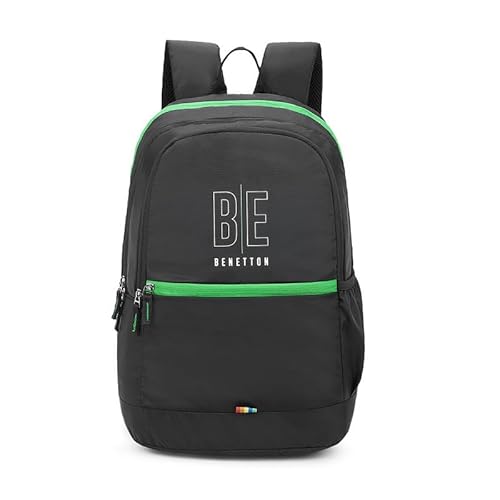 United Colors Of Benetton Ming Polyester 25L Non Laptop Backpack For Unisex – Black