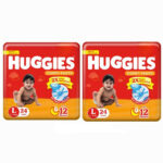 Huggies Comfy Baby Diaper Pants, Upto 50% Faster Absorption – L(48 Pieces)