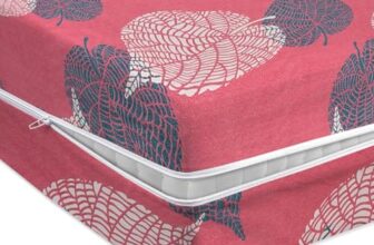 Bsb Home® Premium Cotton Printed Mattress Cover/Protector With Zipper Chain|Provides All Around Protection With 360° Encasing |Single Size Bed – 72X36+6 Inches (6 X 3 Feet Mattress) – Pack Of 1 – Pink