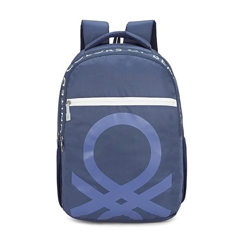 United Colors Of Benetton Noble Polyester 23L Laptop Backpack For Unisex – Navy