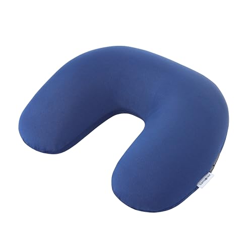 Samsonite Comfortable 3 In1 Microbead Travel Pillow/Neck Pillow For Travel In Flight/Aeroplane For Men & Women, Navy Blue