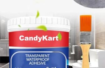 Candy Kart 300Gm Crack Seal Glue With Brush | Transparent Waterproof Solution For Roof Leakage | Waterproofing Agent For Lasting Protection | Epoxy Resin Sealant For Pipes, Walls, Tiles