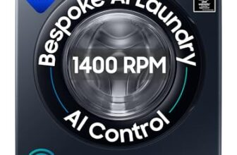 Samsung 9 Kg, 5 Star, Ai Control, Ai Ecobubble, Super Speed, Wi-Fi, Hygiene Steam With Inbuilt Heater, Digital Inverter, Fully-Automatic Front Load Washing Machine (Ww90Dg6U24Astl, Navy)