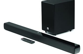 Jbl Cinema Sb241, Dolby Digital Soundbar With Wired Subwoofer For Extra Deep Bass, 2.1 Channel Home Theatre With Remote, Hdmi Arc, Bluetooth & Optical Connectivity (110W)