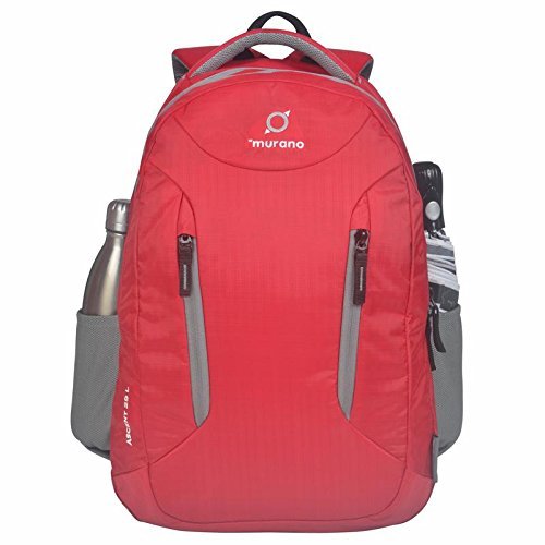 Murano Ascent 29 Ltr Laptop Backpack For 15.6 Inch Laptop And Nylon Water Resistance Backpack- Red