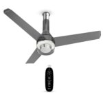 Havells 1200Mm Crista Underlight Bldc Ceiling Fan | Remote Controlled, Smart Fan, Iot Enabled, Alexa & Google Home Compatible | 5 Star Rated, Upto 60% Energy Saving, 2 Year Warranty | (Slate Chrome)