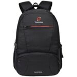 Murano Max 29 Ltr Laptop Backpack For 15.6 Inch Laptop And Polyester Water Resistance Backpack For Men And Women- Black