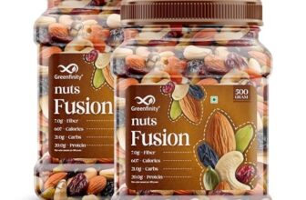 Greenfinity Mixed Dry Fruits Pack – 1Kg (500G X 2) | Nutritious Snack With Almonds, Cashews, Raisins & Cranberries | Resealable Pack For Freshness