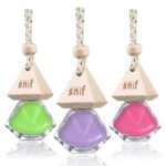 The Old Natural Snif Diamond Hanging Oil Car Perfume Combo Pack (3 Free Refill) | Long Lasting Car Freshener With Refill Pack | Combo – Pack Of 3 (Jazzy Jasmine, Romantic Rose And Lavender Love)