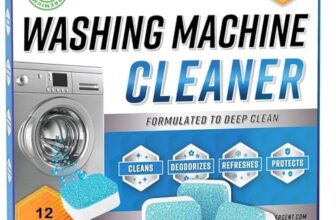 Mixosa Washing Machine Cleaner Descaler 12 Pack – Deep Cleaning Tablets For He Front Loader & Top Load Washer, Clean Inside Drum And Laundry Tub Seal (Washing Machine Cleaner Tablets – 12 Pack)
