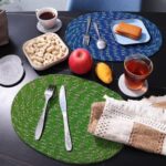 Status Multi-Purpose Braided Place Mat For Indoor Kitchen, Hall, And Room – Durable Mat For Home Decor 30X50 Cm Multi-Color (Pack Of 2) (Color May Vary)