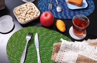 Status Multi-Purpose Braided Place Mat For Indoor Kitchen, Hall, And Room – Durable Mat For Home Decor 30X50 Cm Multi-Color (Pack Of 2) (Color May Vary)