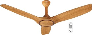 Havells 1200Mm Stealth Wood I Es Ceiling Fan|High Air Delivery,Energy Saving,100% Pure Copper Motor|Auto Modes,Premium Special Finish Iot Fan,Timer Setting|(4 Stars,Pack Of 1,Pinewood Cola Chrome)